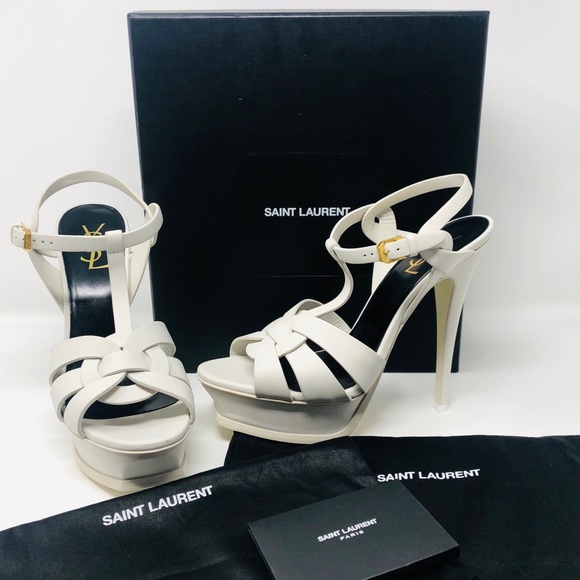 Saint Laurent Shoes - SAINT LAURENT TRIBUTE PLATFORM SANDALS SZ40.5